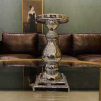 Zhongjun handmade electroplated silver palace style gray retro candlestick wedding party table