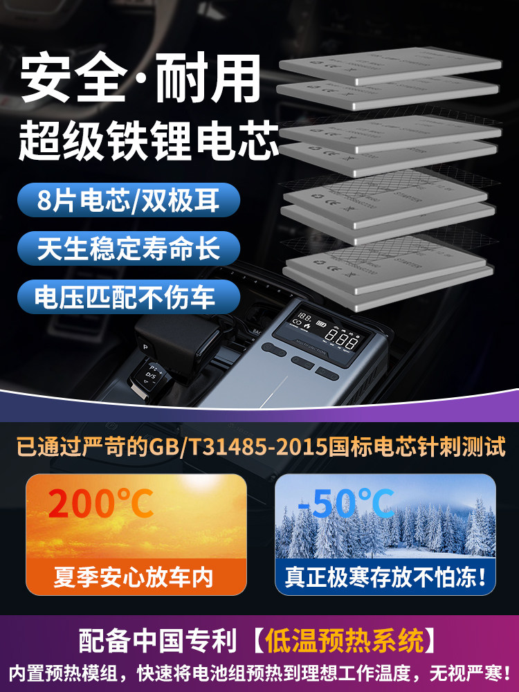 Maseron Car Air Pump with Tire Pressure Measurement and Inflation All-In-One Machine, Electric Car Tire Inflator