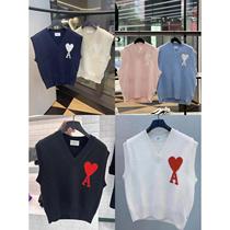 Spot New Years Love Collar Knitted Vest New Fashionable and Versatile-4