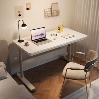 Liftable table computer table desktop home desk hand-cranked student study table writing workbench office desk