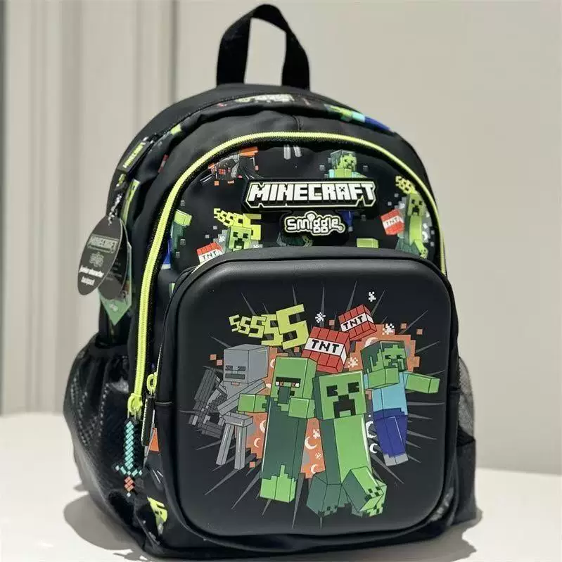 Cartoon school bag, universal backpack with zipper