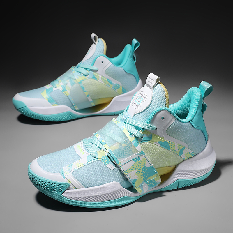 High-Looking Elastic Kt Thompson Water Flower 5 Basketball Shoes for Men 4 Friction Sound Non-Slip Casual Versatile Sports Shoes