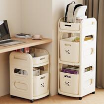 School bag storage rack under-desk storage basket office book storage rack removable floor-standing trolley storage rack