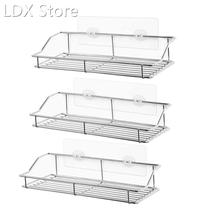 Sufa 3 Pack Shower Caoddy Adhesive Bathroom Shelf Wall Mount