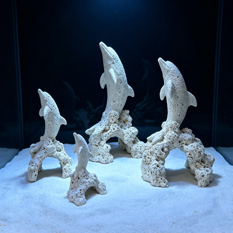Sharp-Focus Aquarium Landscaping Ornaments, Shark, Whale, Dolphin, Seahorse, High-Temperature Ceramic, Water-Permeable Bacteria Cultivation Fot Tank Landscaping Sharp-Focus Aquarium Landscaping Ornaments, Shark, Whale, Dolphin, Seahorse, High-Temperature Ceramic, Water-Permeable Bacteria Cultivation Fot Tank Landscaping