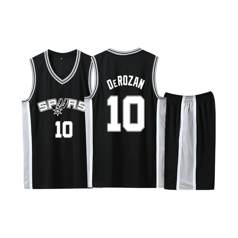 Юниформы баскетбольного клуба Spurs Виньбаниема майка Данкана Фокса Пол Джиноли Леонард Паркэр костюм