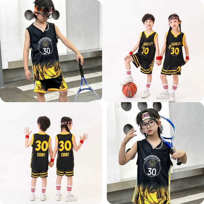 Curry No. 30 Warriors Retro City Edition Lotus Style Sports Vest Basketball Uniform Set for Men, Women and Children Curry No. 30 Warriors Retro City Edition Lotus Style Sports Vest Basketball Uniform Set for Men, Women and Children