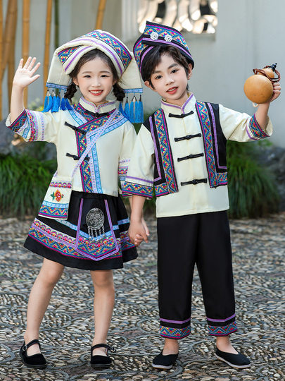 六一少数民族服装男女广西壮族苗族哈尼族土家族侗族布依族彝族服