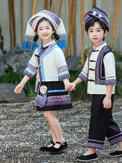 六一少数民族服装男女广西壮族苗族哈尼族土家族侗族布依族彝族服