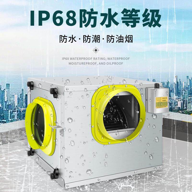 Commercial Duct Exhaust Fan, Powerful Kitchen High-Power Range Hood, Fresh Air Ventilation Machine, Ultra-Quiet Exhaust Fan System