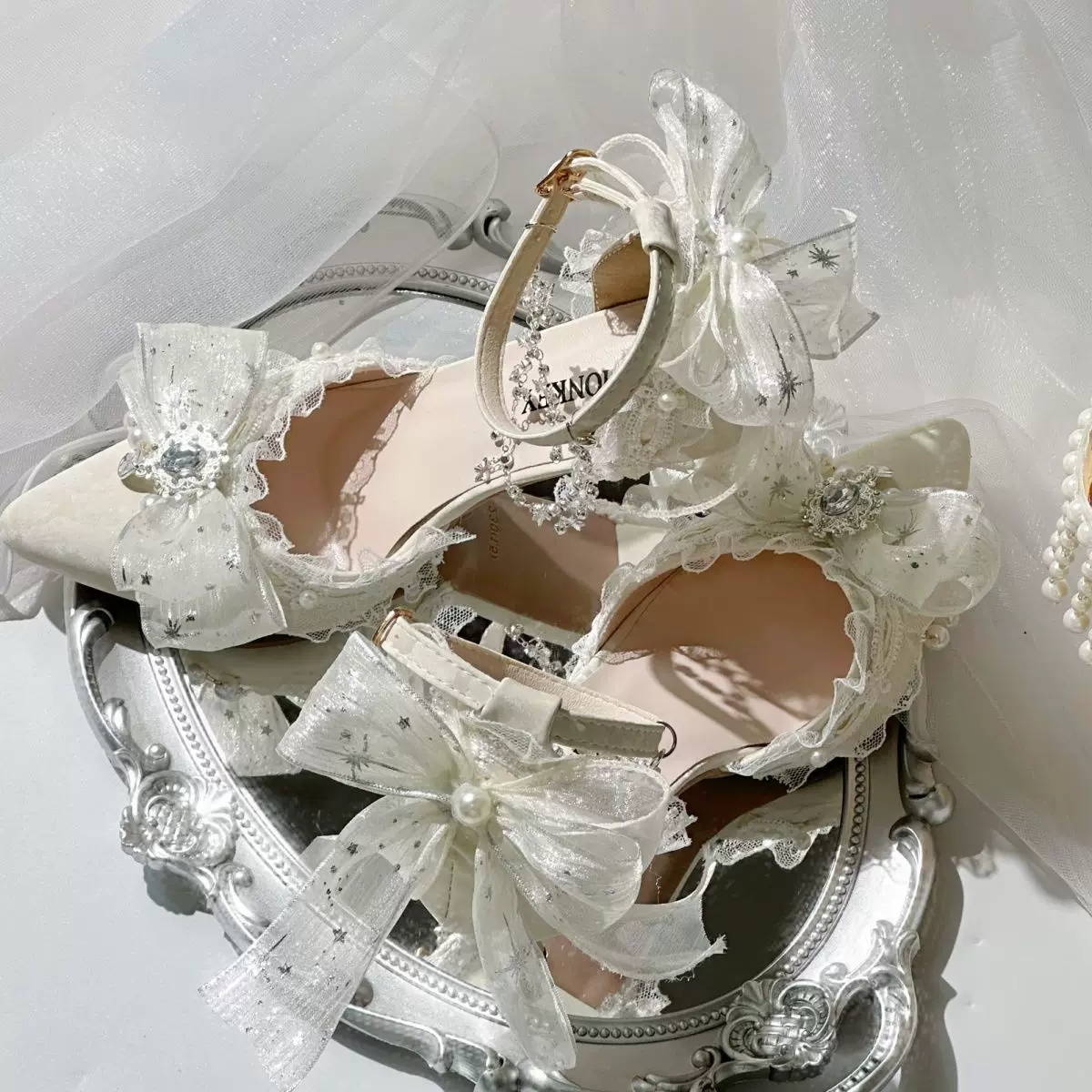 Meow Meow Jiang 2026 Spring and Summer New Versatile Lolita High Heels (5cm-8cm) Adult Wedding Shoes