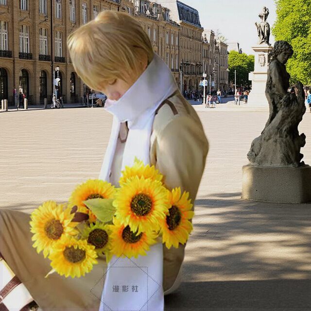 Aph Hetalia Country Anthropomorphic Cos Suit Soviet Russia Ivan Cosplay Costume Men's Suit Women's Ready Stock