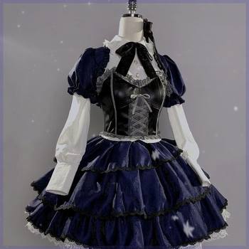Liuhua Cos Clothing Can Also Be Lost in Love with Two Diseases. Cosplay Bird Tour Liuhua Ready-Made Gothic Dress Clothing