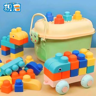 Chewable baby soft rubber building blocks