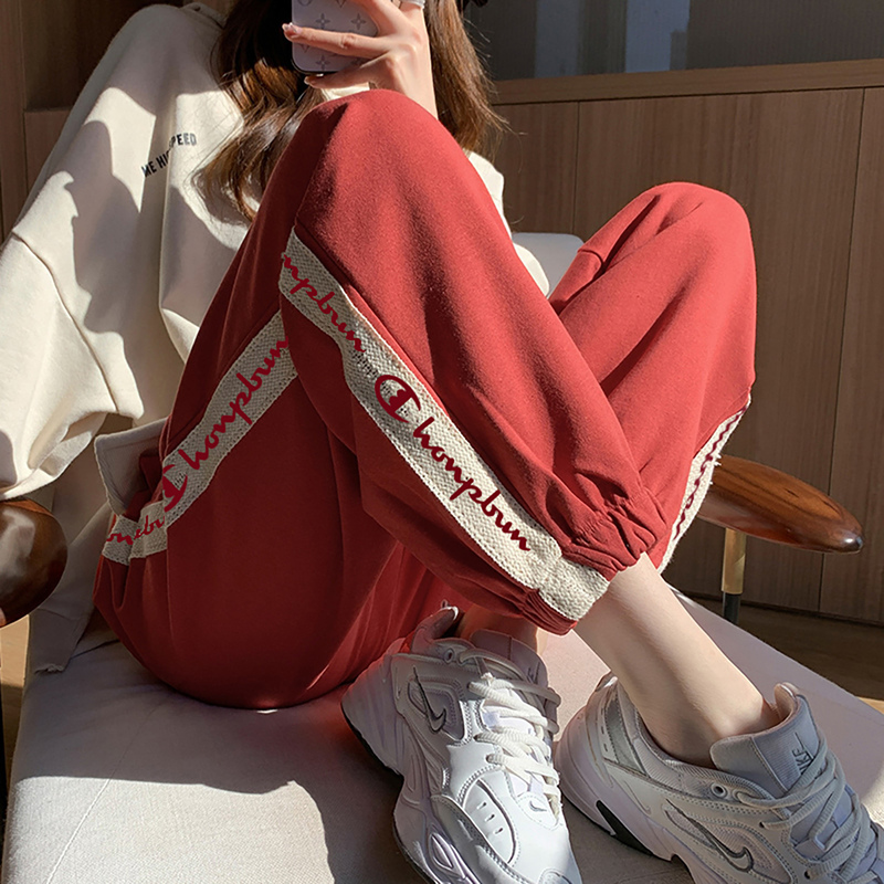 Japanese Style Champion Jogger Pants for Women, 2026 Winter Fleece-Lined Sweatpants, Versatile Loose Casual Pants, Slimming Pants Japanese Style Champion Jogger Pants for Women, 2026 Winter Fleece-Lined Sweatpants, Versatile Loose Casual Pants, Slimming Pants