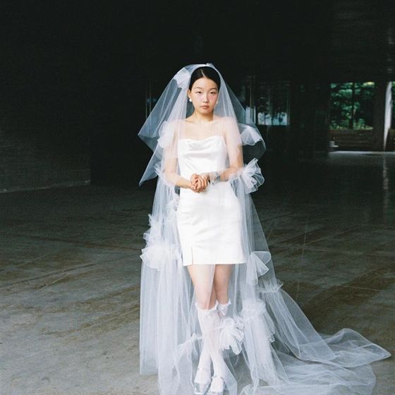 신부 베일 메인 결혼