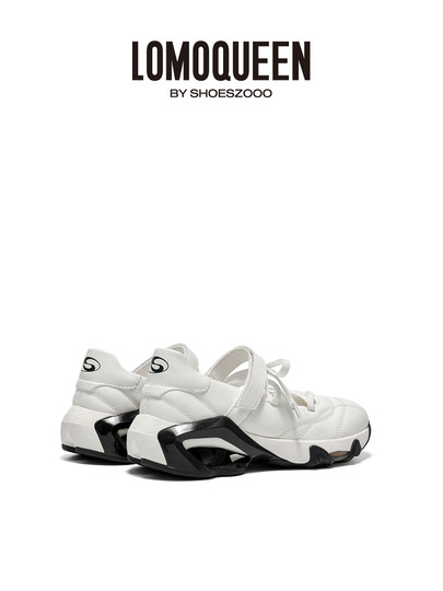 lomoqueen设计师款玛丽珍鞋2025秋季新款真皮厚底增高浅口单鞋女