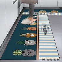 Kitchen anti-slip floor mat diatom mud absorbent water and oil-absorbing foot mats household wipeable mat long door stain-resistant plastic foot mats