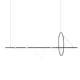 Designer Art Restaurant Island Bar Chandelier Modern Minimalist Nordic Sales Office Arc Line Exhibition Hall Chandelier