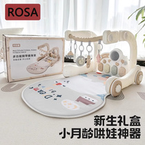 German baby pedal piano walker 0 to 1 years old educational early education newborn baby fitness frame full month baby toy