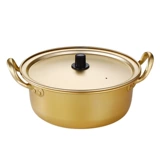 Корейская мгновенная кастрюль с лапшой маленький кипящий кастрюль с двойным суп -горшок домик газовой газовой плита с лапшой.