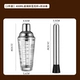 Комплект, стеклянный шейкер, 400 мл