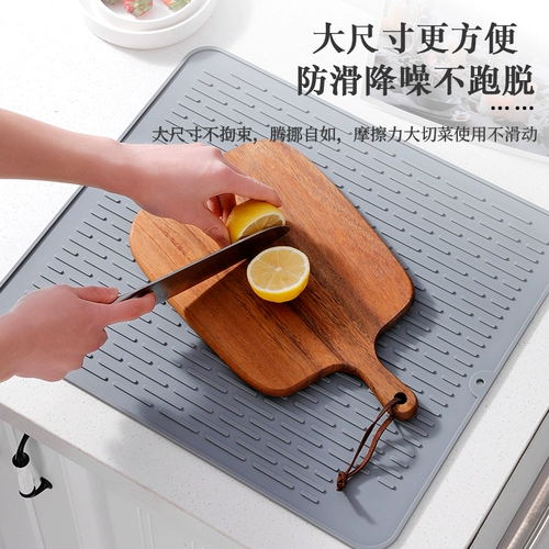 Большая силиконовая сушилка, нескользящий настольный коврик, фиксаторы в комплекте, защита от ожогов