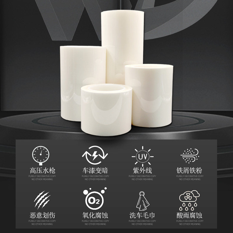 Car Rhino Skin Tpu Paint Protection Film Invisible Car Wrap Full Car Door Anti-Kick Threshold Strip Transparent Film Anti-Scratch Film