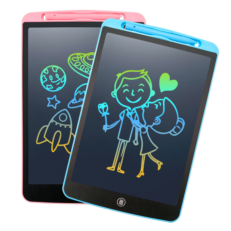 Lezhi Lcd Writing Tablet European Standard Electronic Drawing Board Children's Home Blackboard Baby Writing Board Colorful Drawing Board
