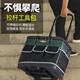 Tool kit hardware large capacity knot, plastic-resistant solid electrician square bag storage bag woodworking tool bag pull rod