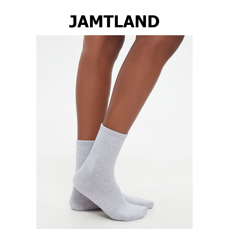 Jamtland Striped Wool Plain Socks Minimalist Plain Socks Merino Wool Couple Socks for Men and Women