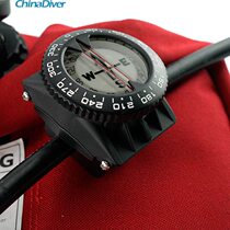 Diving compass underwater luminous compass watch liquid-filled compass direction watch wrist tube clip wearing professional equipment