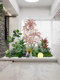 Simulated Green Plant Landscaping Combination Design, Indoor Artificial Plants, Combination Landscaping under Stairs, Window Display Landscape, Shopping Mall Decoration