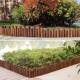 Anticorrosion Wood Fence Garden Fence Flower Bed Outdoor Courtyard Fence Outdoor Guardrail Indoor Balcony Decoration Small Wooden Stakes