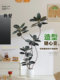 Artificial Green Plant Landscaping Rubber Tree, High-End Luxury Living Room Tv Cabinet Floor Decoration, Indoor Black Diamond Plant