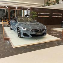 Manufacturer customized 4S store Auto City car display exhibition stand tempered paint glass platform ultra-thin slope exhibition stand