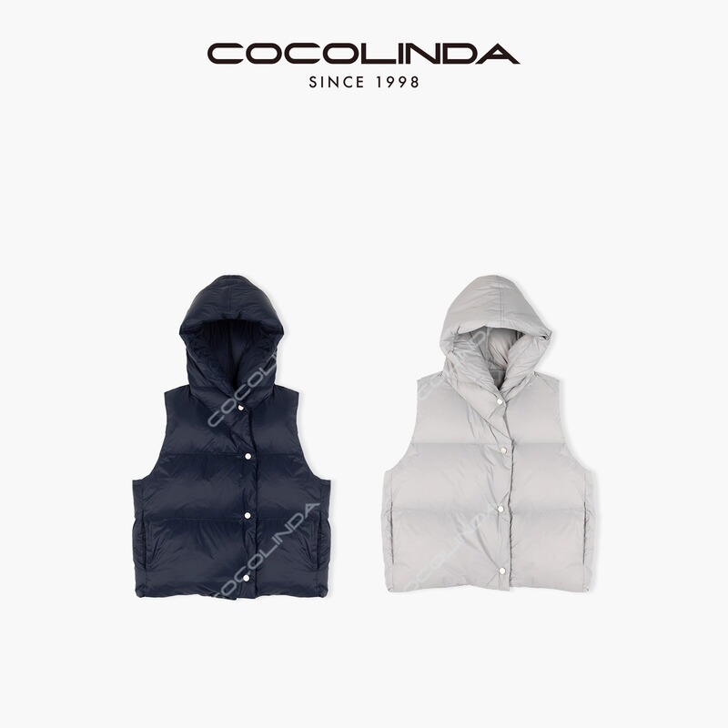 Cocolinda |   [Warmth Series] Unisex Hooded down Vest Y1256