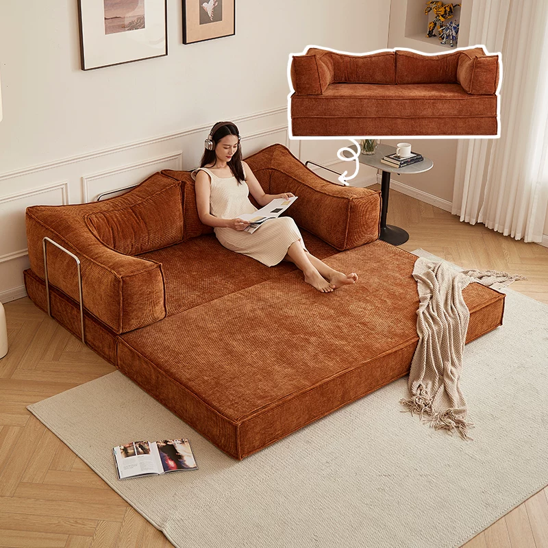 Cloth, sofa, retro folding module for living room for double