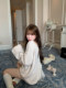 Lukira backless bow design touch sweater for women lazy loose knit top