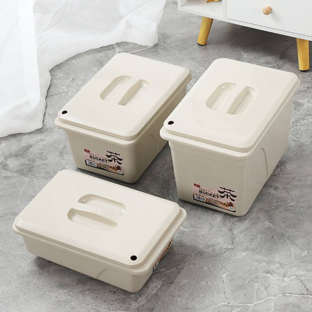 Tea slag bucket square large capacity tea bucket horizontal short tea bucket new wastewater storage bucket Kung Fu tea set accessories