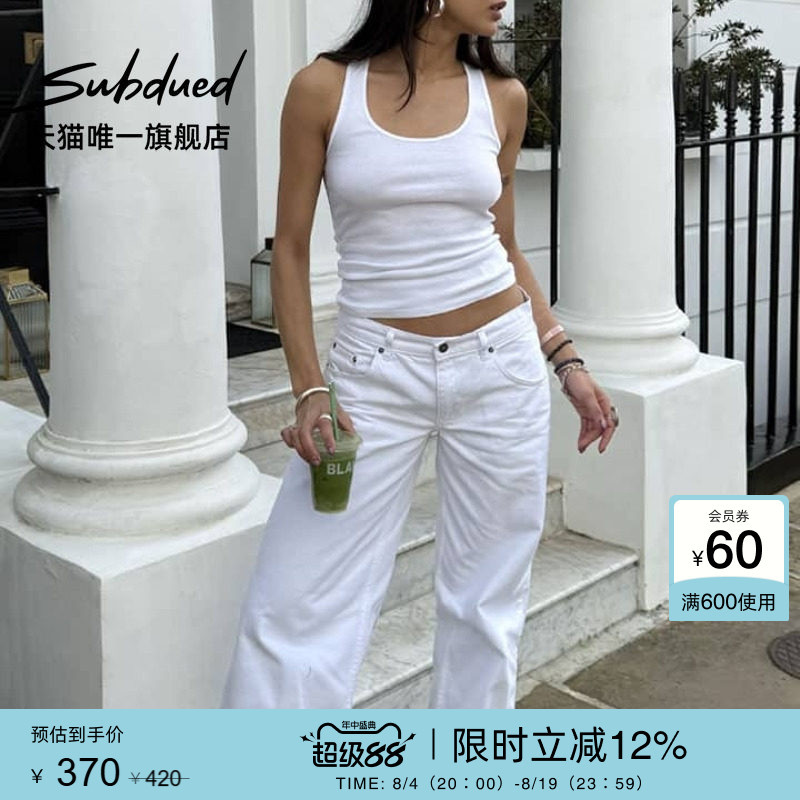 Subdued Early Autumn Women's Low-Waisted Loose Wide-Leg Casual Jeans Subdued Early Autumn Women's Low-Waisted Loose Wide-Leg Casual Jeans