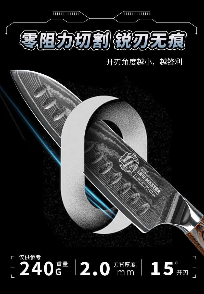安享好物 安享A级多用刀-朗马大马士革三德刀  