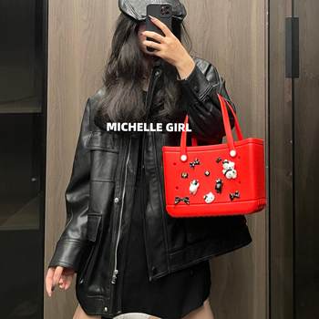 Michelle Girl2025跨境热卖夏季小红包EVA沙滩收纳小方包可diy