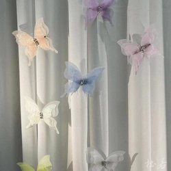 New arrival curtain butterfly pin three-layer three-dimensional gauze with diamond diy material accessories hair clip decorative headdress