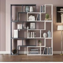 Manufacturers 2022 new style bookshelf storage rack home living room simple combination lattice shelf partition bedroom bookcase