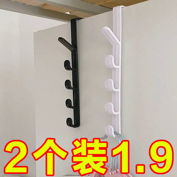 门后长排挂钩包包挂架ins 宿舍收纳挂衣架壁挂置物架帽子收纳神器