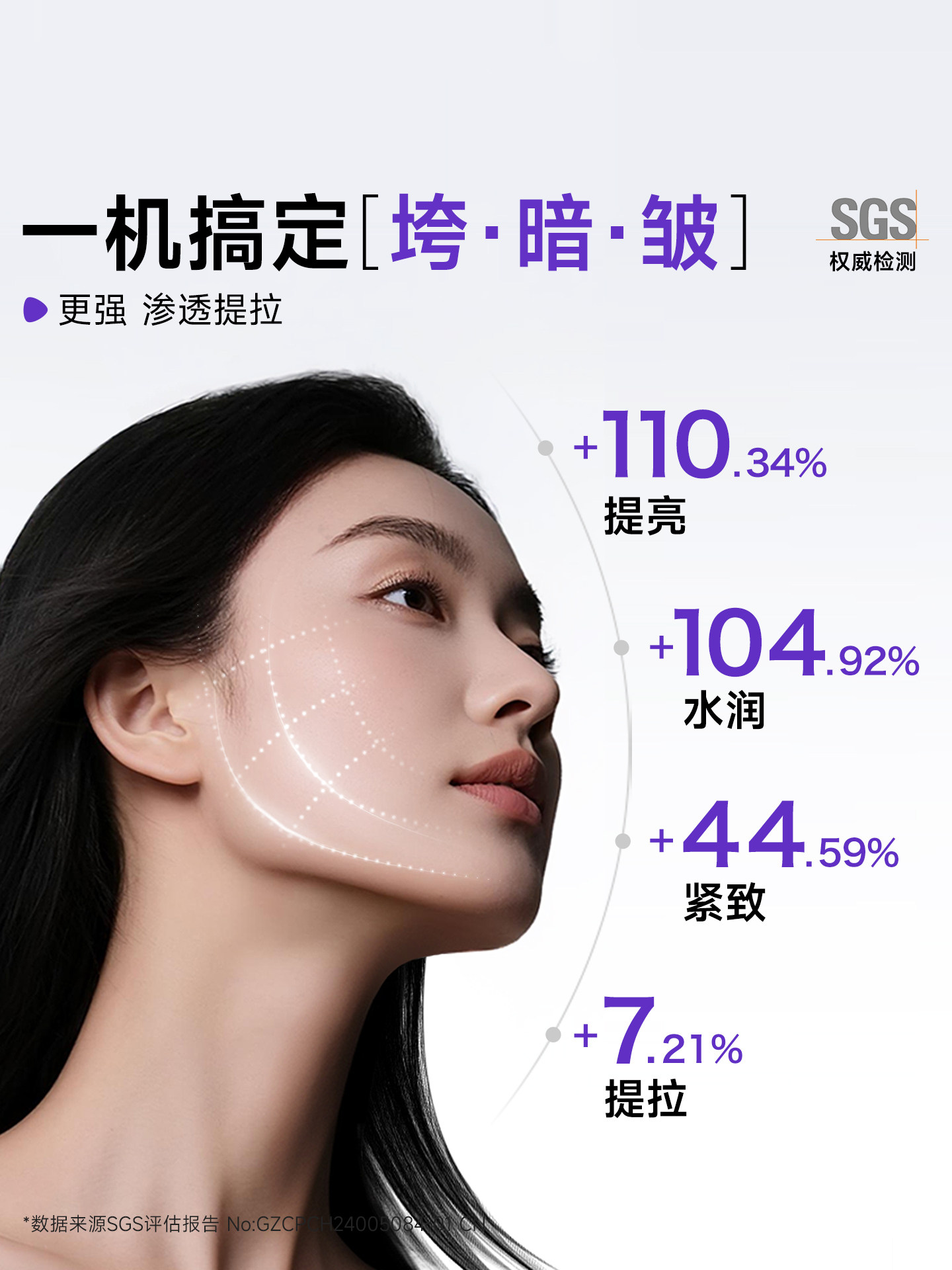 Haier Beauty Device for Lifting, Firming, and Promoting the Absorption of Essence, Facial Cleansing Method, Anti-Aging, Lightening Wrinkles, Girlfriend's Birthday Gift