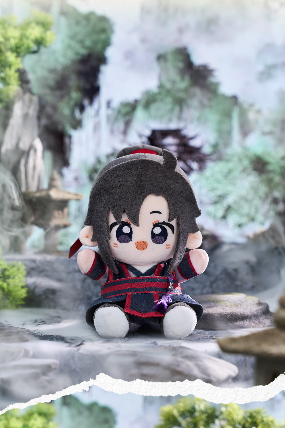 MINIDOLL Mo Dao Zu Shi Young Q Baby plush doll and round charm detail image 10