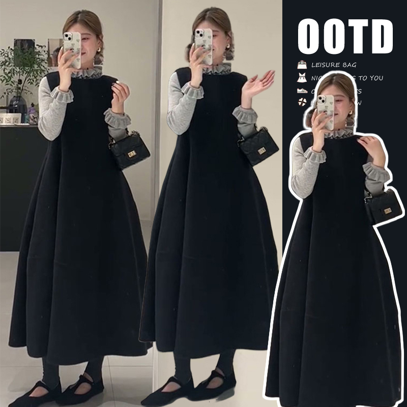 Maternity Wear Diary: New Autumn Dress Set for Pregnant Women, French Style Outfit for Moms, Stylish and Slimming, Two-Piece Set for Fall and Winter Maternity Wear Diary: New Autumn Dress Set for Pregnant Women, French Style Outfit for Moms, Stylish and Slimming, Two-Piece Set for Fall and Winter