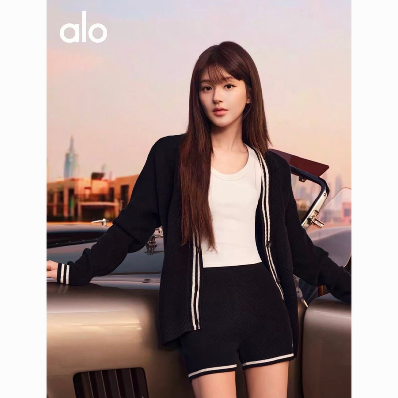Free Alo Yoga Tennis Club Sweater Cardigan